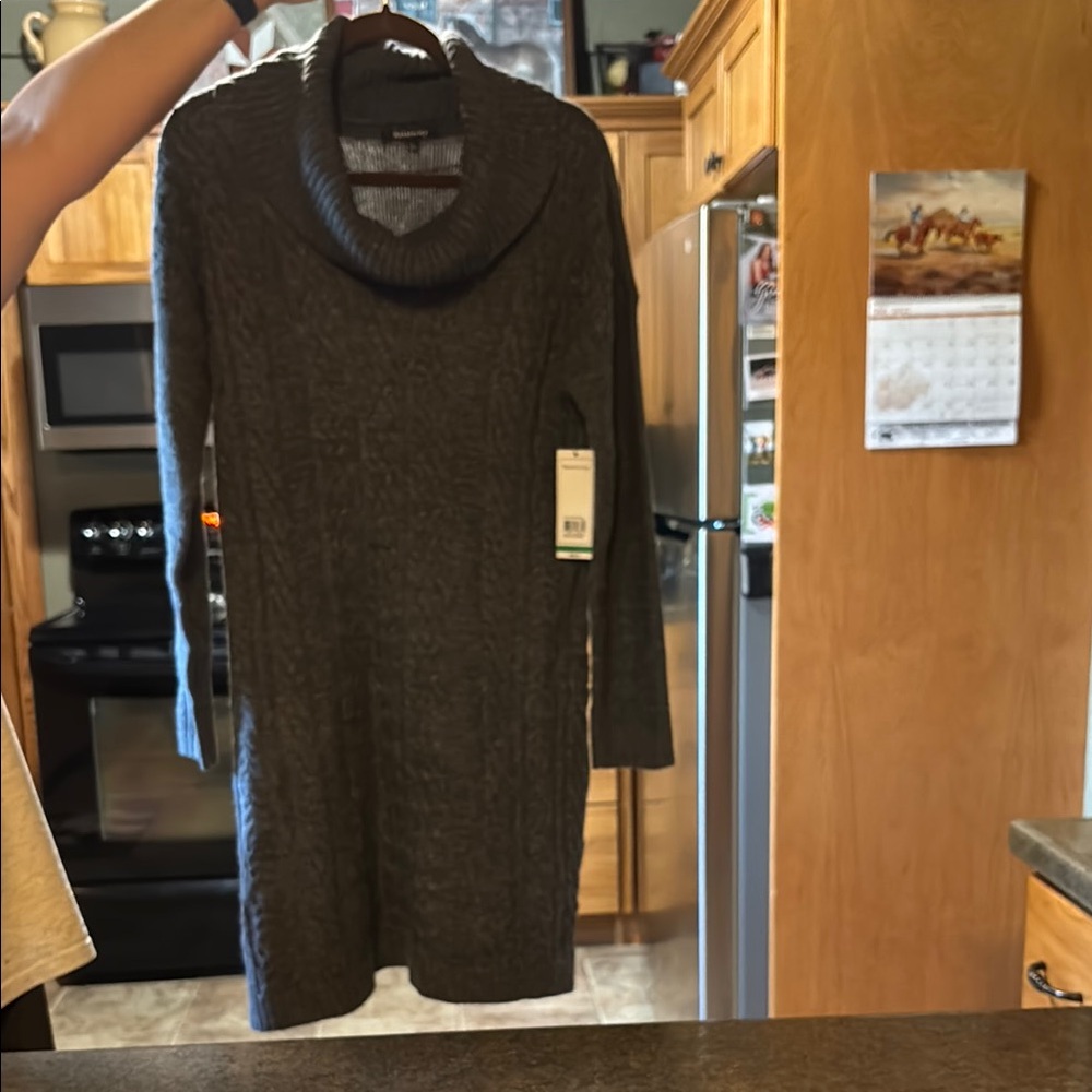 Max Studio Charcoal Cowl Neck Sweater